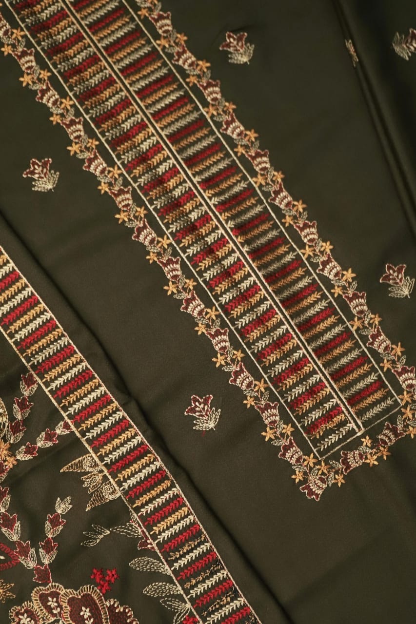 Dhanak Embroidered 3-Piece Suit 💖