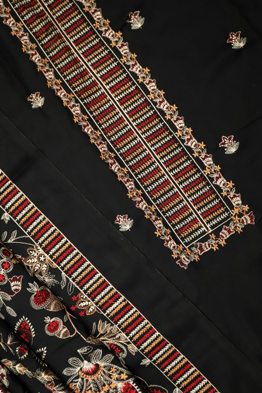 Dhanak Embroidered 3-Piece Suit 💖