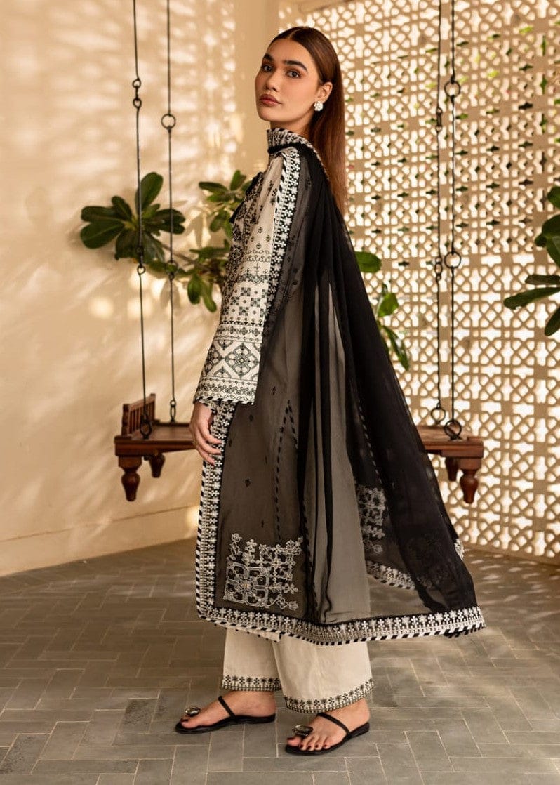 Elegant 3-Piece Cotton Embroidered Stitch Suit