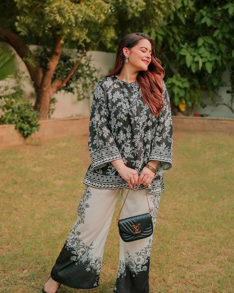 Digital jannat collection 2pcs suit summer (Unstitched)