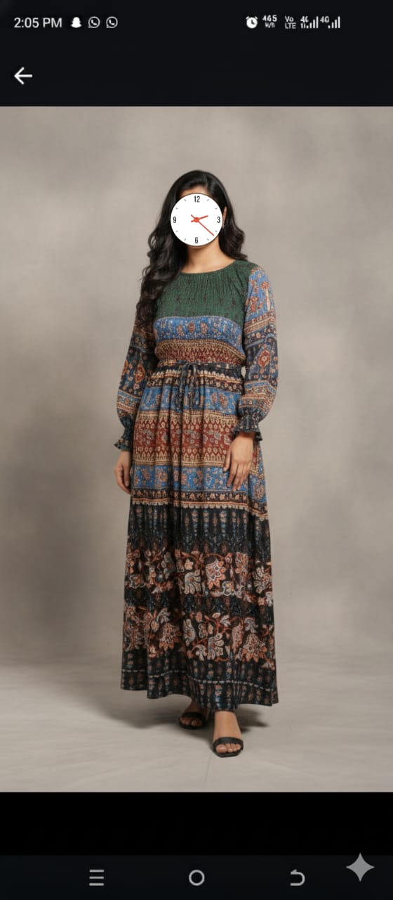 Chfffan long maxi